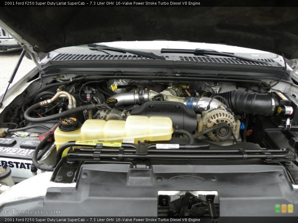 7.3 Liter OHV 16-Valve Power Stroke Turbo Diesel V8 2001 Ford F250 Super Duty Engine