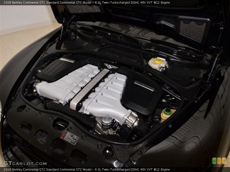 6.0L Twin-Turbocharged DOHC 48V VVT W12 Engine for the 2008 Bentley Continental GTC #55176885