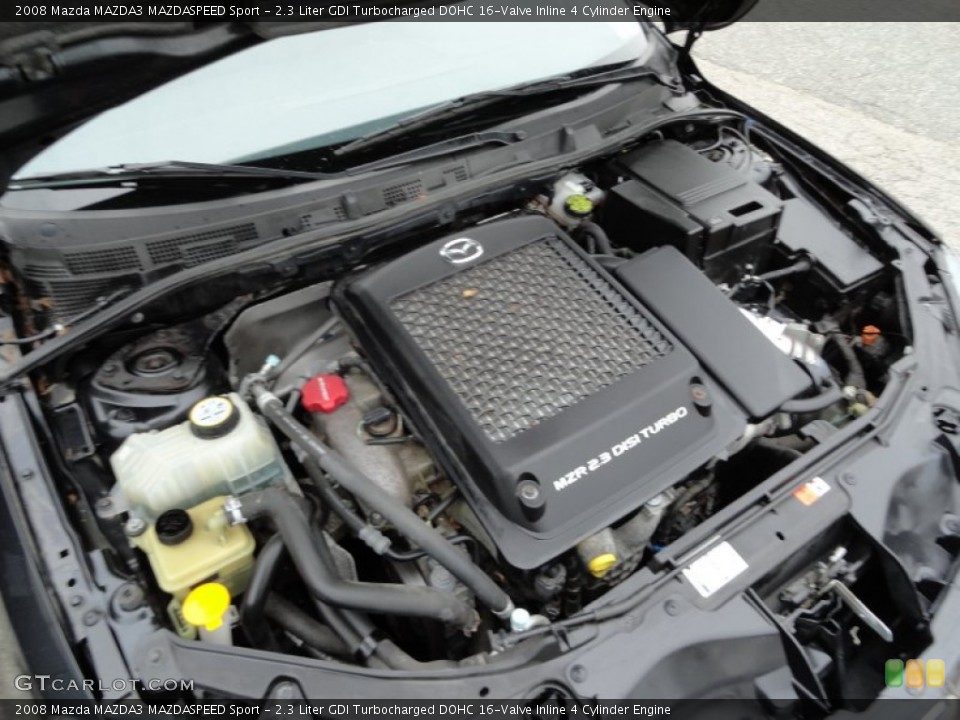 2.3 Liter GDI Turbocharged DOHC 16-Valve Inline 4 Cylinder Engine for the 2008 Mazda MAZDA3 #55217890