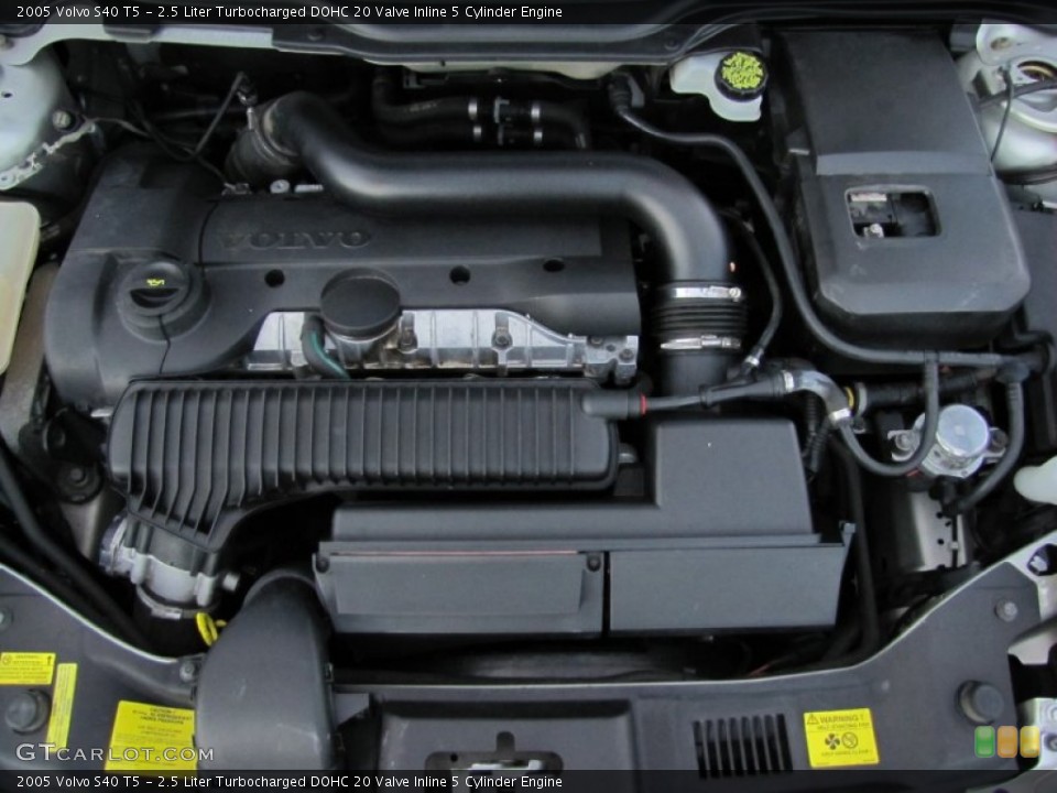 2.5 Liter Turbocharged DOHC 20 Valve Inline 5 Cylinder Engine for the 2005 Volvo S40 #55223350
