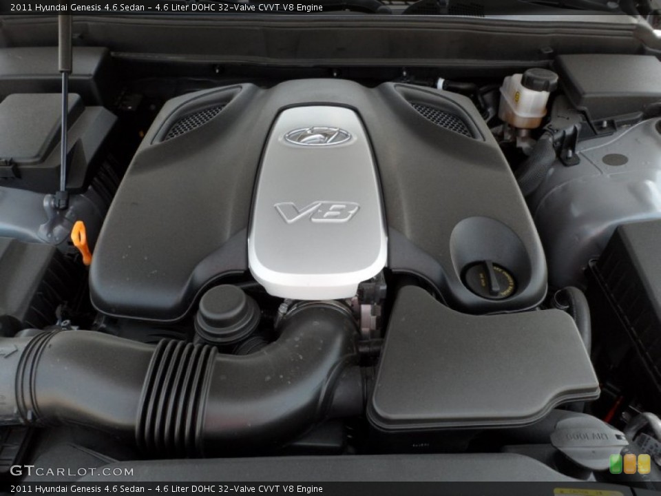 4.6 Liter DOHC 32-Valve CVVT V8 Engine for the 2011 Hyundai Genesis #55225360
