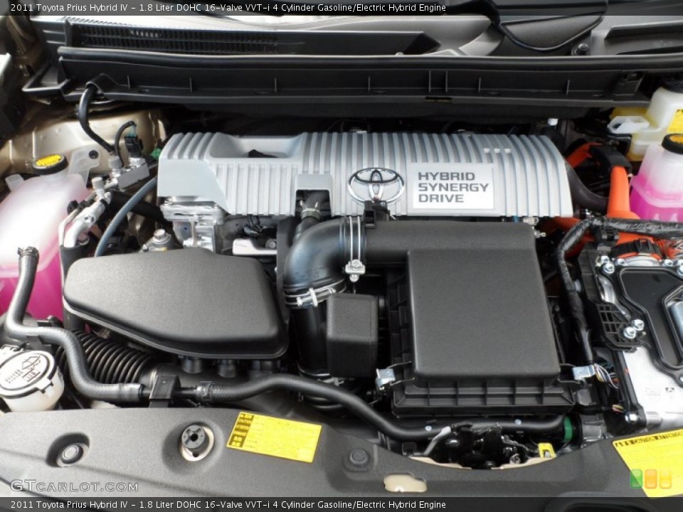 1.8 Liter DOHC 16-Valve VVT-i 4 Cylinder Gasoline/Electric Hybrid Engine for the 2011 Toyota Prius #55228420