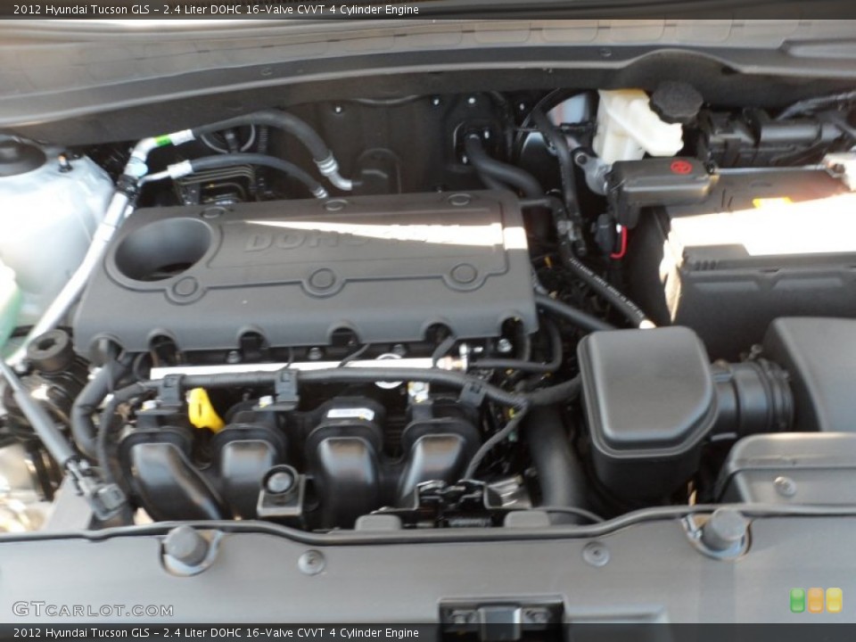 2.4 Liter DOHC 16-Valve CVVT 4 Cylinder Engine for the 2012 Hyundai Tucson #55241926