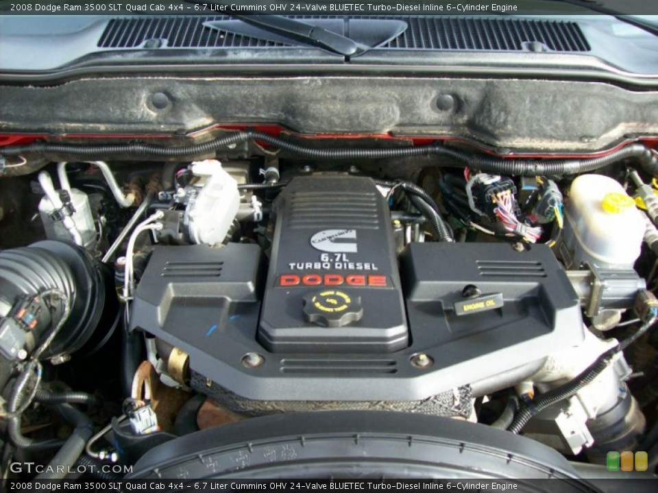 6.7 Liter Cummins OHV 24-Valve BLUETEC Turbo-Diesel Inline 6-Cylinder Engine for the 2008 Dodge Ram 3500 #55242781
