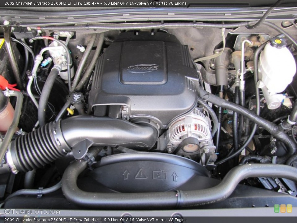 6.0 Liter OHV 16-Valve VVT Vortec V8 Engine for the 2009 Chevrolet Silverado 2500HD #55243312