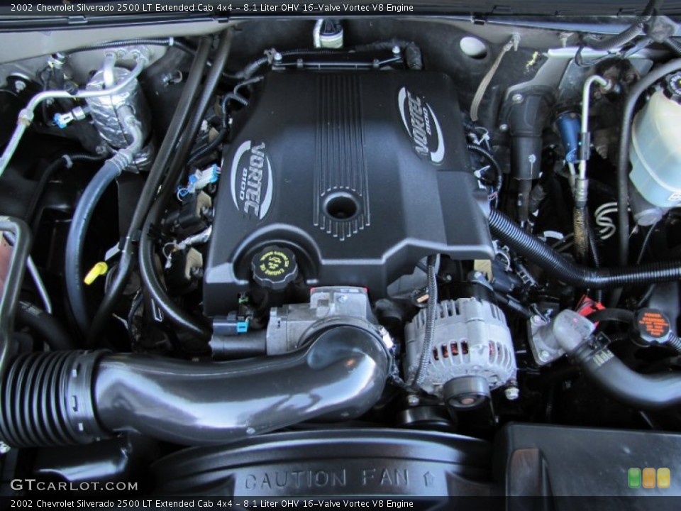 8.1 Liter OHV 16-Valve Vortec V8 Engine for the 2002 Chevrolet Silverado 2500 #55244728