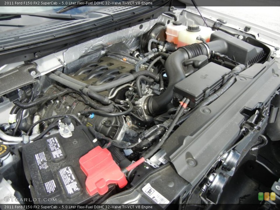 5.0 Liter Flex-Fuel DOHC 32-Valve Ti-VCT V8 2011 Ford F150 Engine