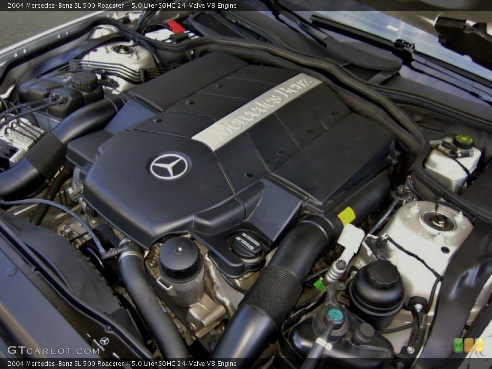 5.0 Liter SOHC 24-Valve V8 Engine for the 2004 Mercedes-Benz SL #55262674