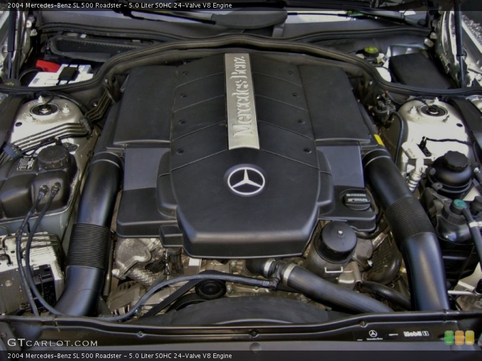 5.0 Liter SOHC 24-Valve V8 Engine for the 2004 Mercedes-Benz SL #55262690
