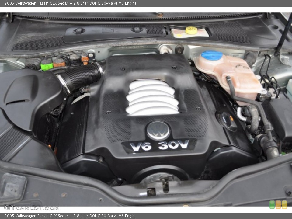 2.8 Liter DOHC 30-Valve V6 2005 Volkswagen Passat Engine