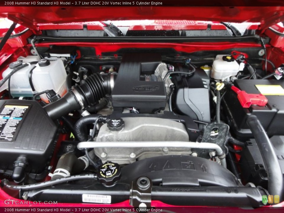 3.7 Liter DOHC 20V Vortec Inline 5 Cylinder Engine for the 2008 Hummer H3 #55273276
