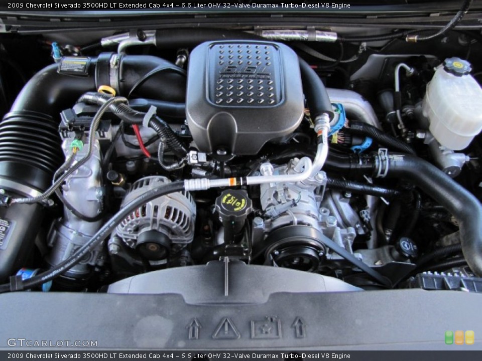 6.6 Liter OHV 32-Valve Duramax Turbo-Diesel V8 Engine for the 2009 Chevrolet Silverado 3500HD #55287483