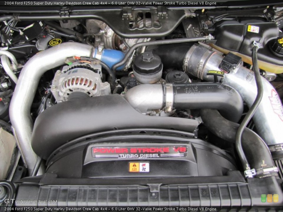 6.0 Liter OHV 32-Valve Power Stroke Turbo Diesel V8 2004 Ford F250 Super Duty Engine