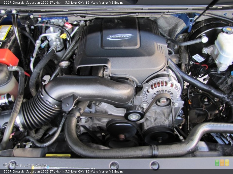 5.3 Liter OHV 16-Valve Vortec V8 Engine for the 2007 Chevrolet Suburban #55289539