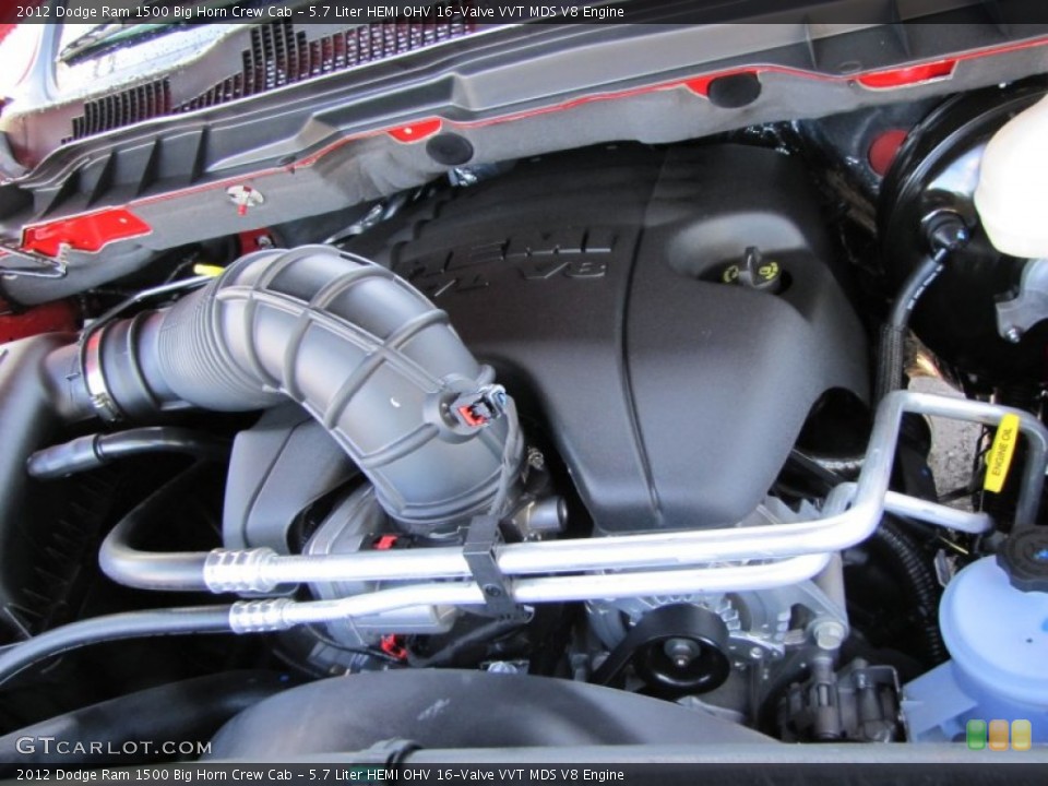 5.7 Liter HEMI OHV 16-Valve VVT MDS V8 Engine for the 2012 Dodge Ram 1500 #55289851