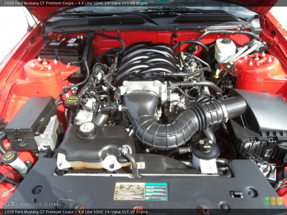 4.6 Liter SOHC 24-Valve VVT V8 Engine for the 2006 Ford Mustang #55296526