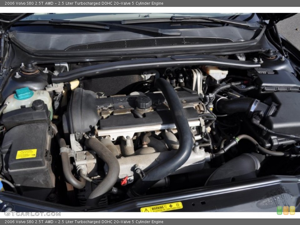 2.5 Liter Turbocharged DOHC 20-Valve 5 Cylinder Engine for the 2006 Volvo S80 #55313159