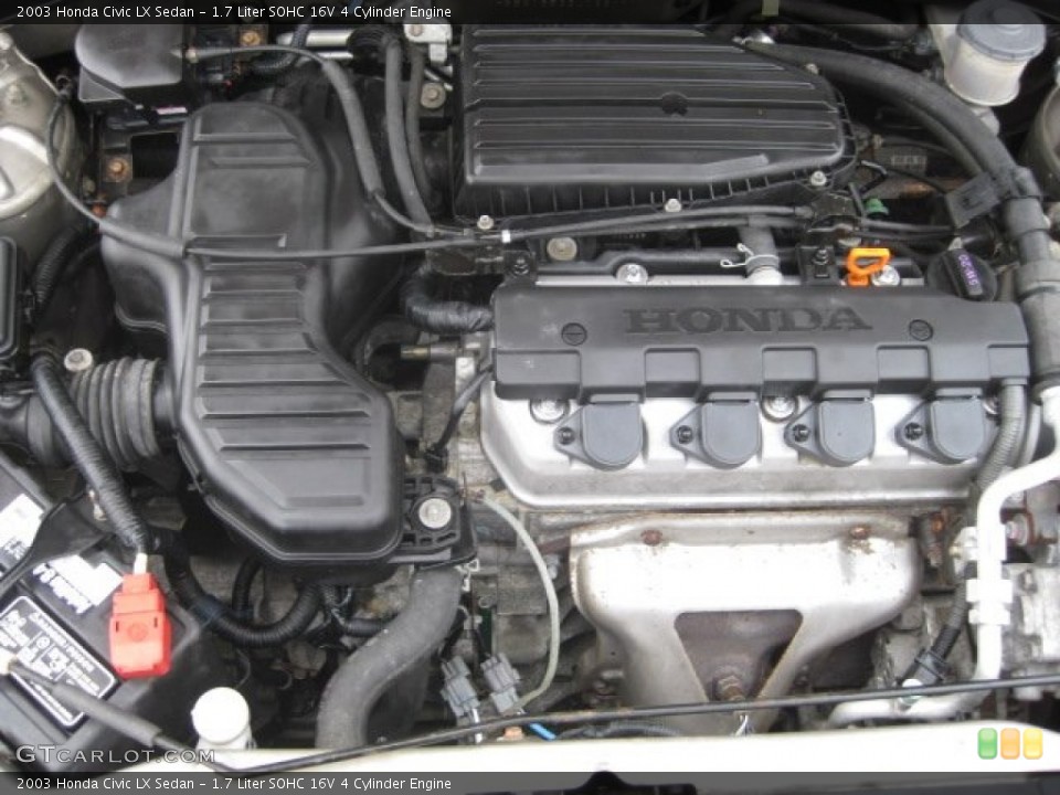 1.7 Liter SOHC 16V 4 Cylinder Engine for the 2003 Honda Civic #55316902