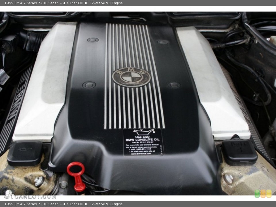 4.4 Liter DOHC 32-Valve V8 Engine for the 1999 BMW 7 Series #55328956