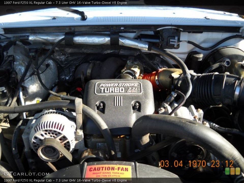 7.3 Liter OHV 16-Valve Turbo-Diesel V8 Engine for the 1997 Ford F250 #55330393