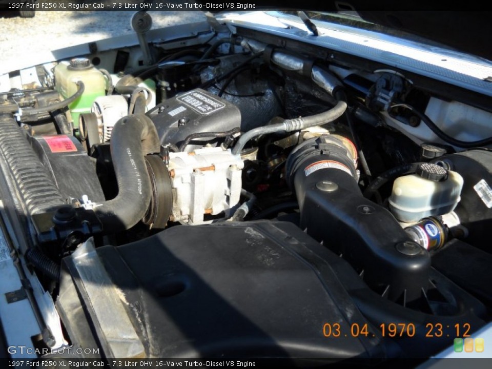 7.3 Liter OHV 16-Valve Turbo-Diesel V8 Engine for the 1997 Ford F250 #55330396