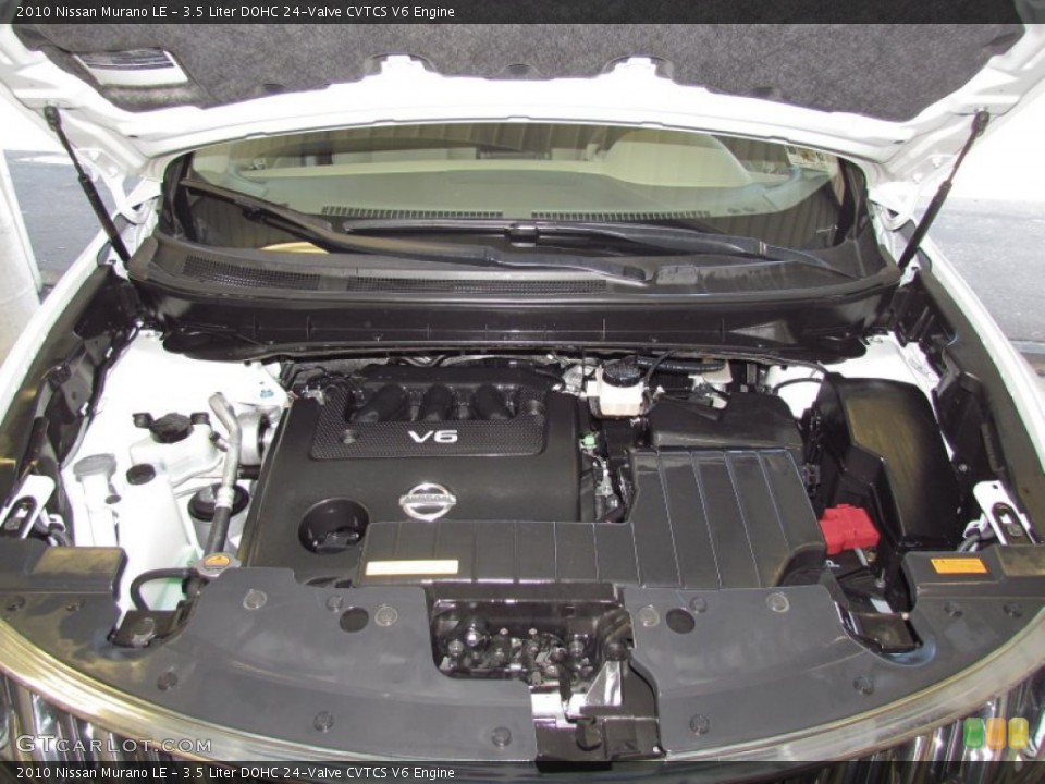 3.5 Liter DOHC 24-Valve CVTCS V6 2010 Nissan Murano Engine