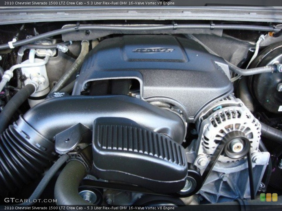 5.3 Liter Flex-Fuel OHV 16-Valve Vortec V8 Engine for the 2010 Chevrolet Silverado 1500 #55338257
