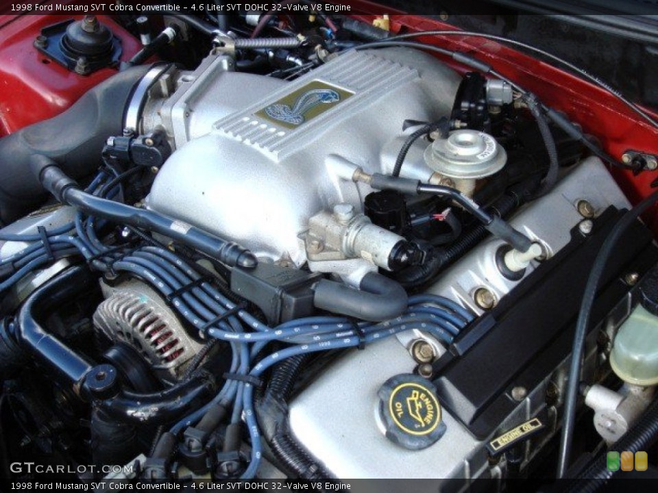 4.6 Liter SVT DOHC 32-Valve V8 Engine for the 1998 Ford Mustang #55338662