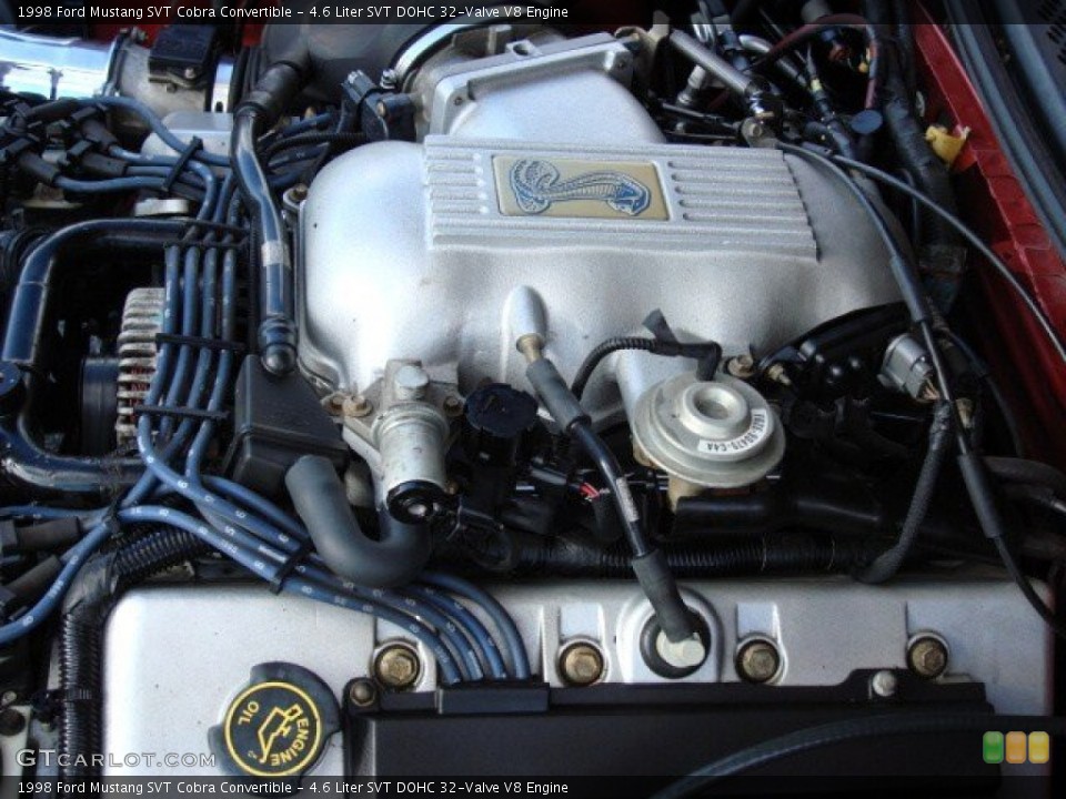 4.6 Liter SVT DOHC 32-Valve V8 Engine for the 1998 Ford Mustang #55338671