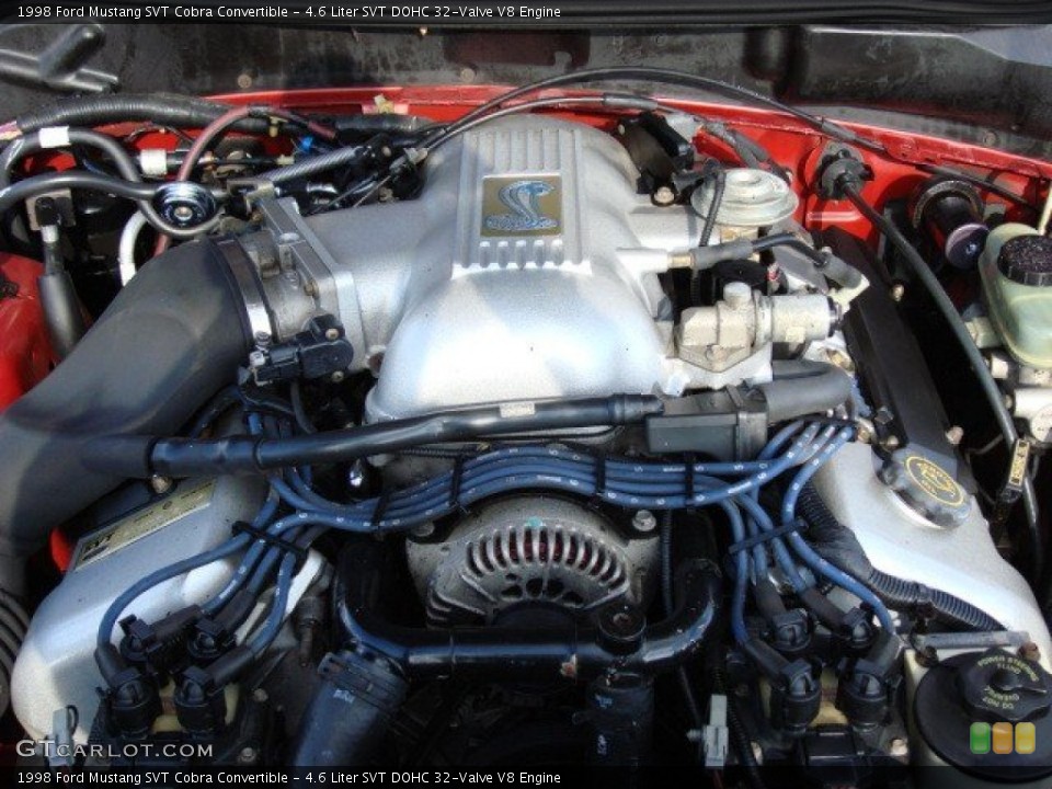 4.6 Liter SVT DOHC 32-Valve V8 Engine for the 1998 Ford Mustang #55338695