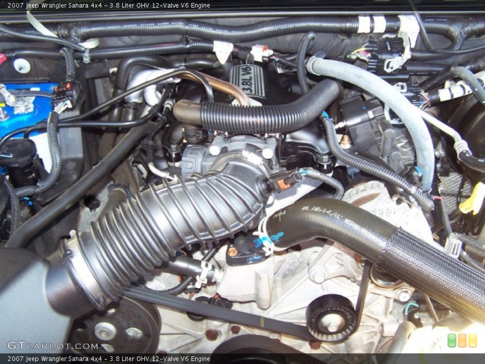 3.8 Liter OHV 12-Valve V6 Engine for the 2007 Jeep Wrangler #55377306