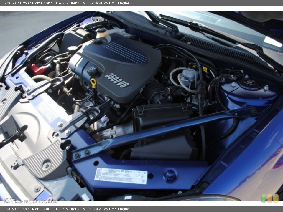 3.5 Liter OHV 12-Valve VVT V6 Engine for the 2006 Chevrolet Monte Carlo #55378077