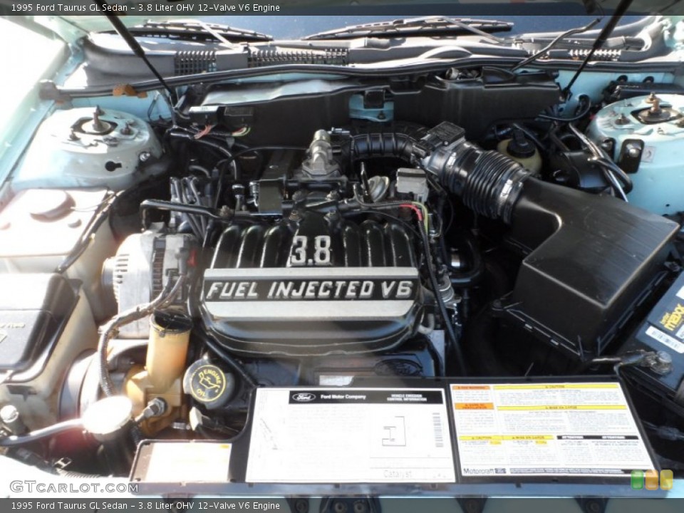 3.8 Liter OHV 12-Valve V6 1995 Ford Taurus Engine
