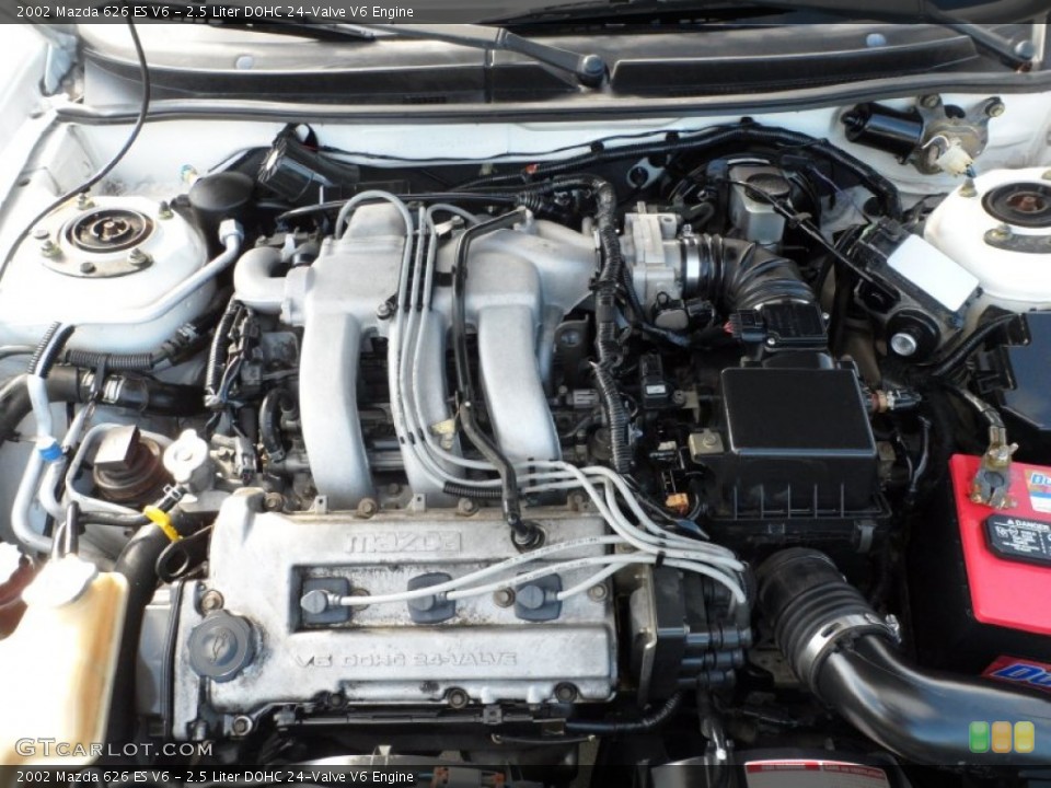 2.5 Liter DOHC 24-Valve V6 2002 Mazda 626 Engine