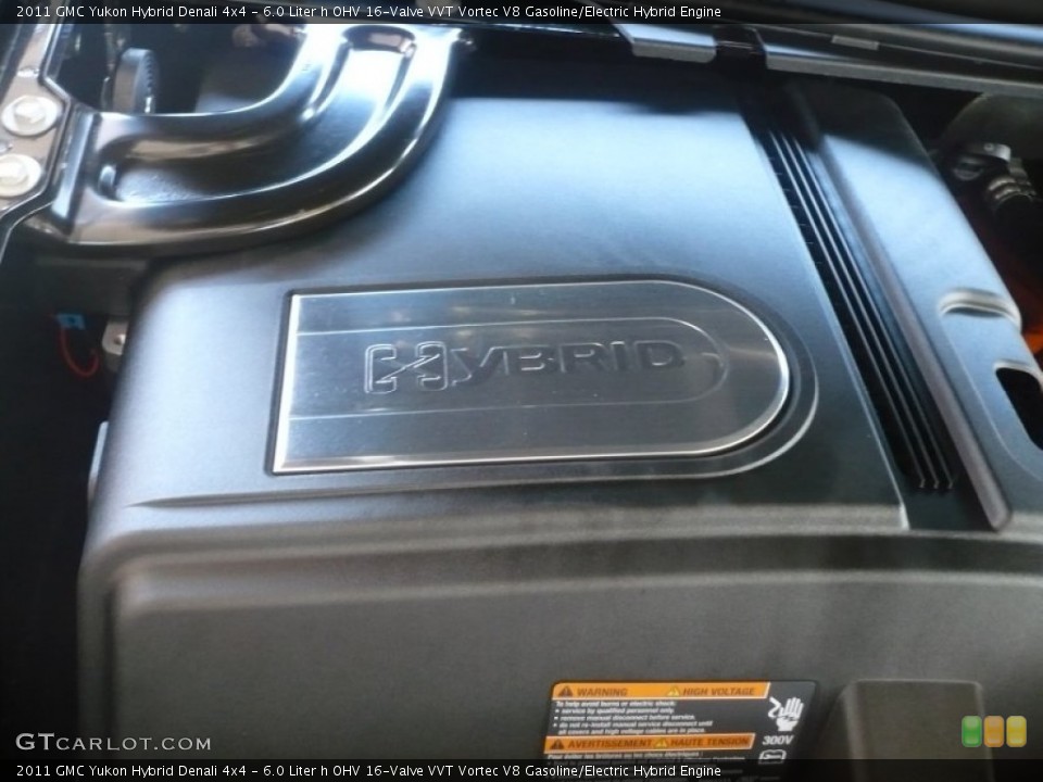 6.0 Liter h OHV 16-Valve VVT Vortec V8 Gasoline/Electric Hybrid Engine for the 2011 GMC Yukon #55406739