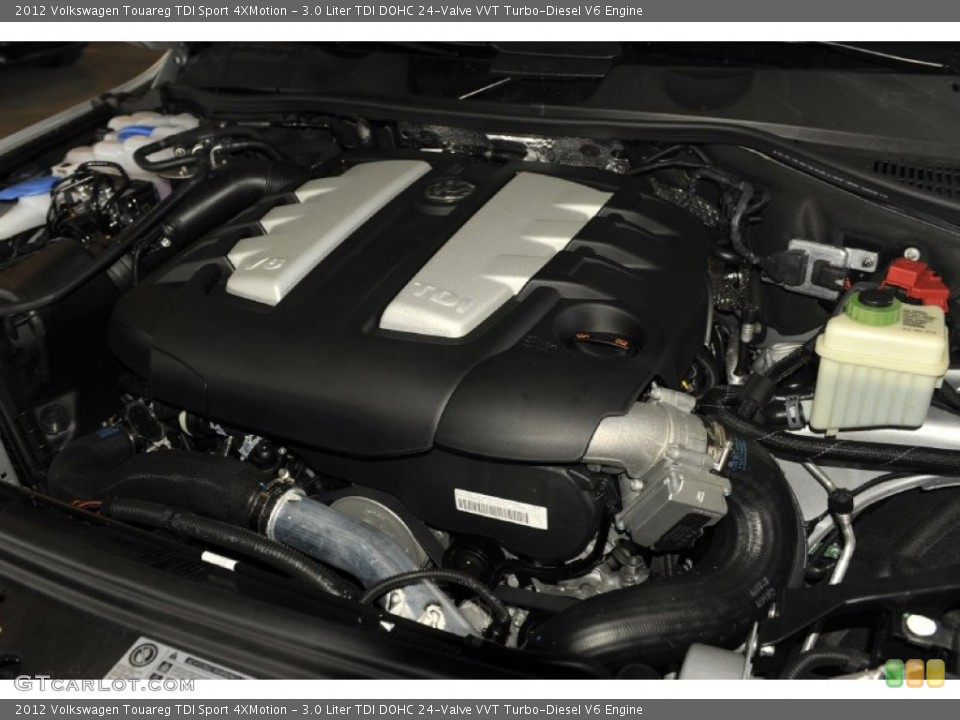 3.0 Liter TDI DOHC 24-Valve VVT Turbo-Diesel V6 Engine for the 2012 Volkswagen Touareg #55407421