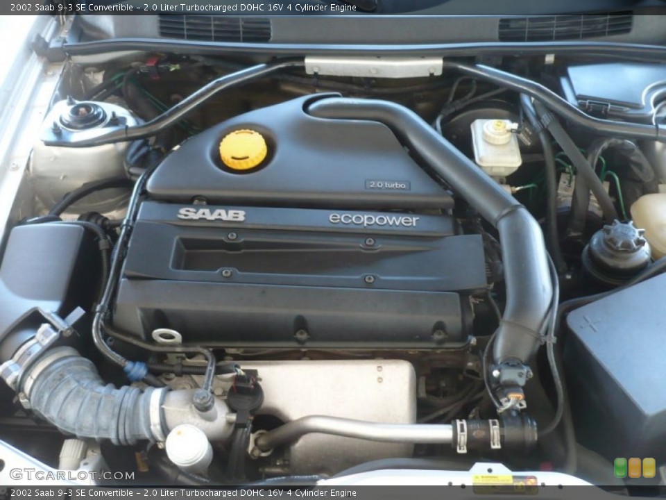 2.0 Liter Turbocharged DOHC 16V 4 Cylinder Engine for the 2002 Saab 9-3 #55407744