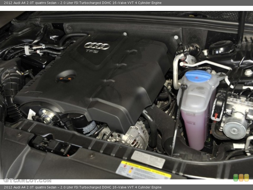 2.0 Liter FSI Turbocharged DOHC 16-Valve VVT 4 Cylinder Engine for the 2012 Audi A4 #55409163