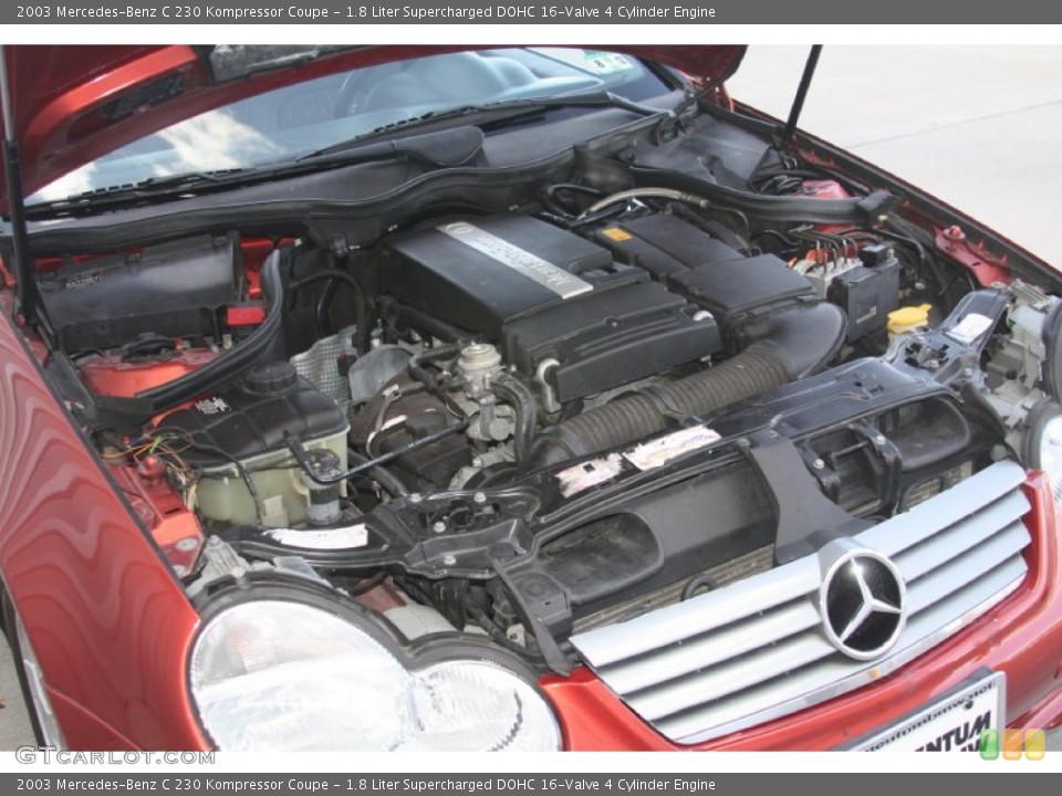 1.8 Liter Supercharged DOHC 16-Valve 4 Cylinder 2003 Mercedes-Benz C Engine