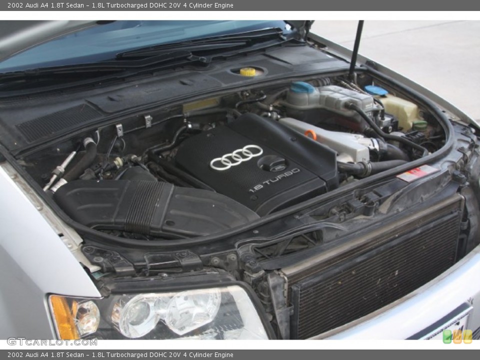 1.8L Turbocharged DOHC 20V 4 Cylinder 2002 Audi A4 Engine