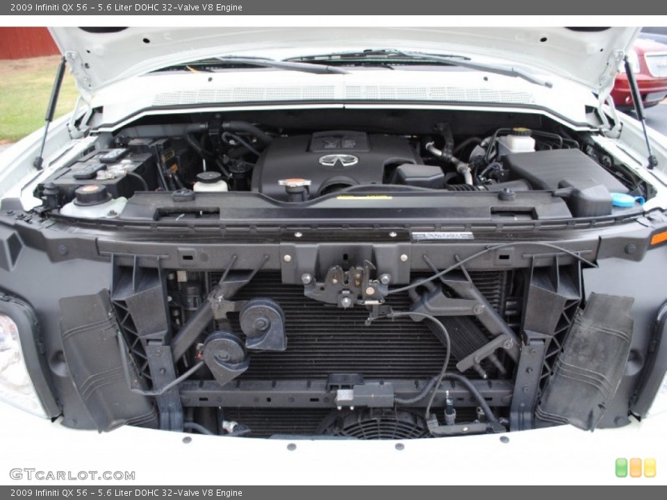 5.6 Liter DOHC 32-Valve V8 2009 Infiniti QX Engine
