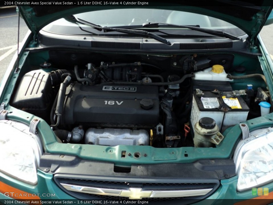 1.6 Liter DOHC 16-Valve 4 Cylinder Engine for the 2004 Chevrolet Aveo #55432329