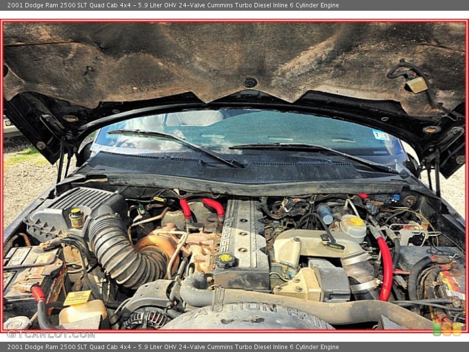 5.9 Liter OHV 24-Valve Cummins Turbo Diesel Inline 6 Cylinder Engine for the 2001 Dodge Ram 2500 #55433733