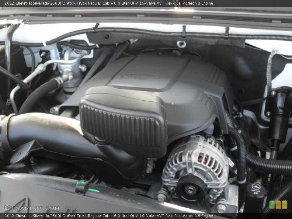 6.0 Liter OHV 16-Valve VVT Flex-Fuel Vortec V8 Engine for the 2012 Chevrolet Silverado 2500HD #55440894