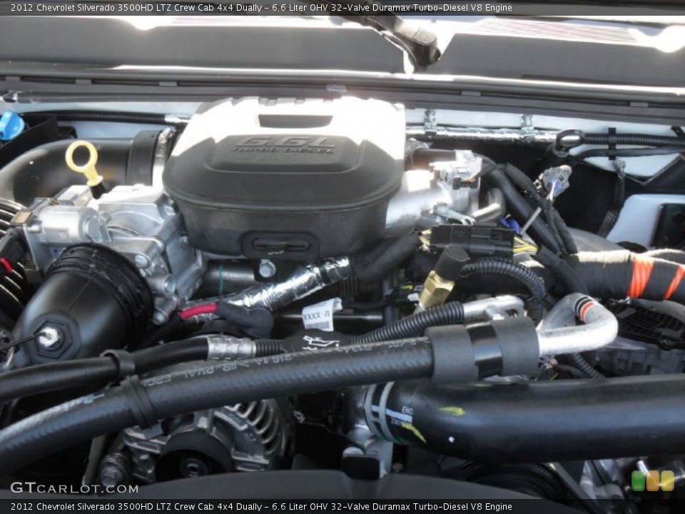 6.6 Liter OHV 32-Valve Duramax Turbo-Diesel V8 Engine for the 2012 Chevrolet Silverado 3500HD #55441326