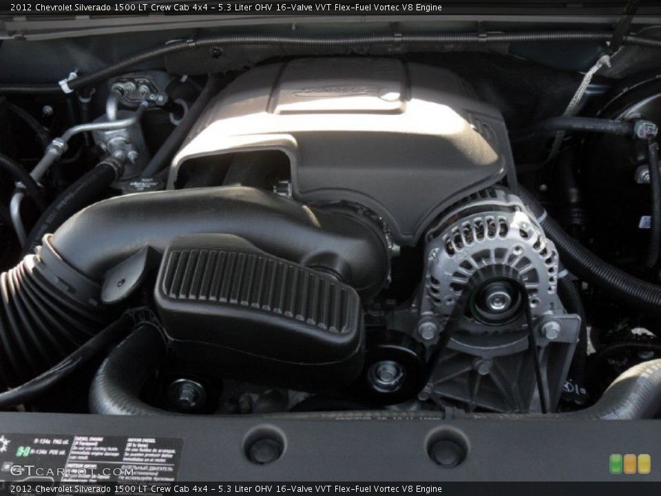 5.3 Liter OHV 16-Valve VVT Flex-Fuel Vortec V8 Engine for the 2012 Chevrolet Silverado 1500 #55441476