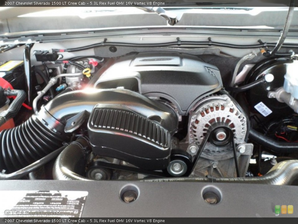 5.3L Flex Fuel OHV 16V Vortec V8 Engine for the 2007 Chevrolet Silverado 1500 #55443115