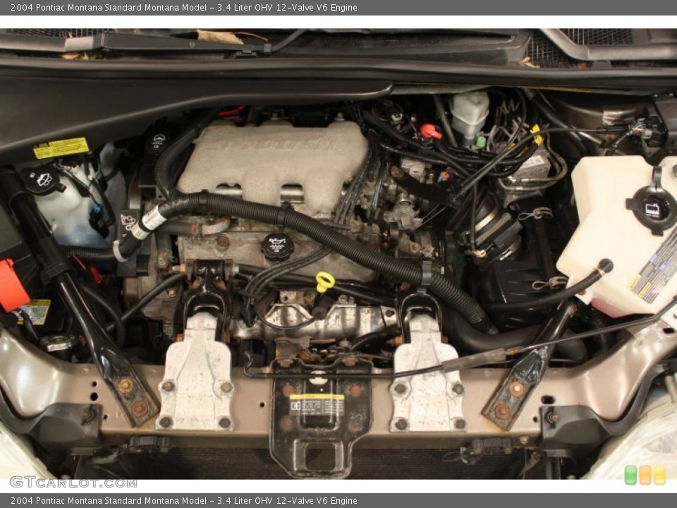 3.4 Liter OHV 12-Valve V6 Engine for the 2004 Pontiac Montana #55444921