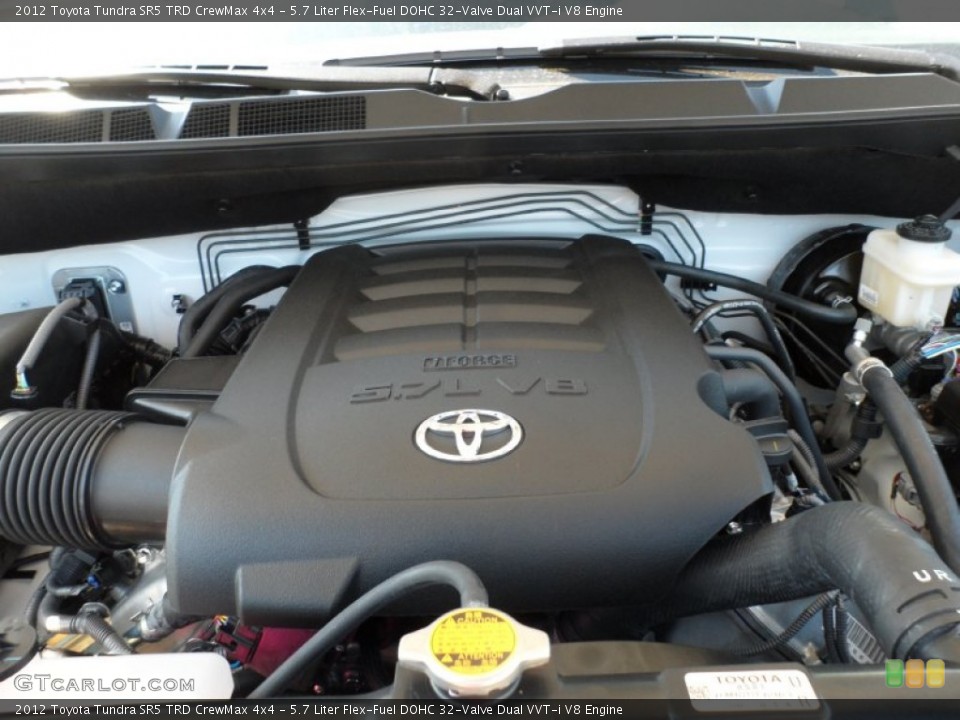 5.7 Liter Flex-Fuel DOHC 32-Valve Dual VVT-i V8 Engine for the 2012 Toyota Tundra #55444954