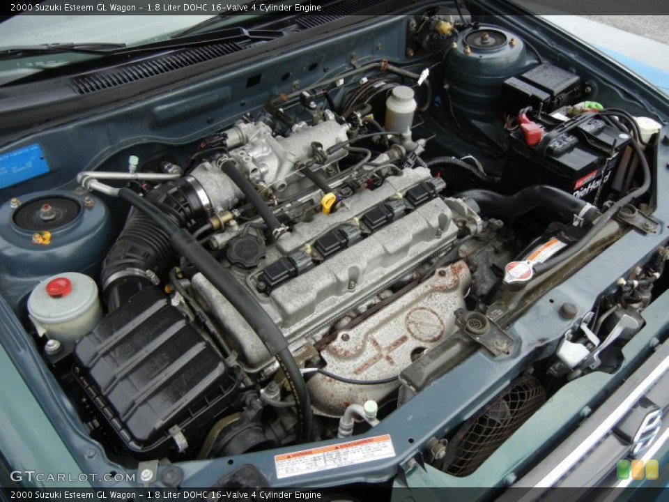 1.8 Liter DOHC 16-Valve 4 Cylinder 2000 Suzuki Esteem Engine